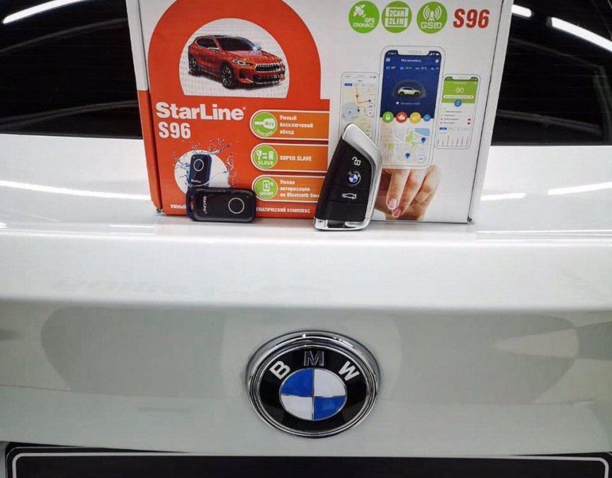 Новый BMW X6 — затонировали заднюю полусферу, забронировали кузов, установили сигнализацию StarLine S96 StarLine S96 с автозапуском и GSM/GPS модулем