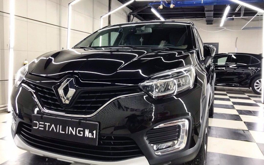 Renault Kaptur — бронирование капота и фар полиуретановой пленкой Hexis, бережная мойка автомобиля